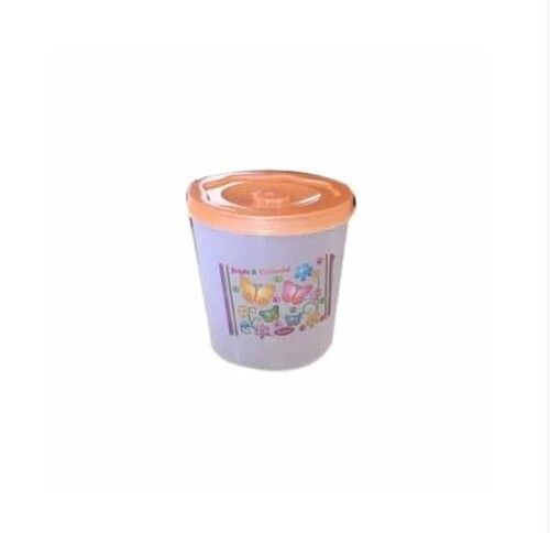 Polished Surface Strong Round Non-Toxic Harmless Printed Plastic Container