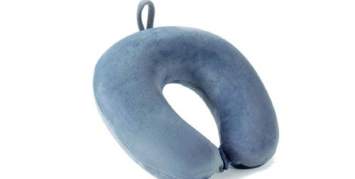 Pure Cotton Dobby Embroidered Neck Pillow For Travel