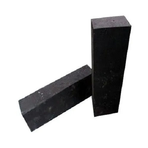 Black Rectangular 15 Mm Thick Magnesia Carbon Brick For Construction Purpose