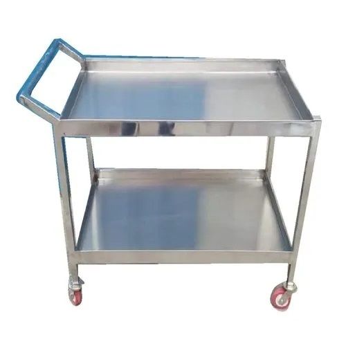 Rust Proof 4 Tier Stainless Steel Trolley For Industrial Use