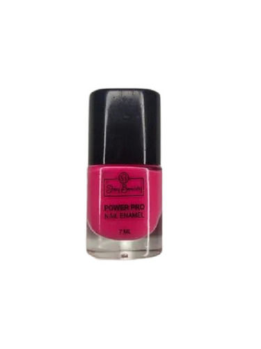 7Ml Long Lasting Waterproof Glossy Finish Liquid Nail Polish For Ladies With 12 Months Shelf Life Color Code: Pink