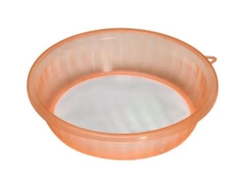 Light Weight Portable Round Kitchenware Durable ABS Plastic Flour Strainer