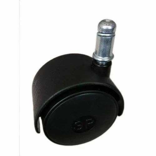 Mild Steel Solid Black Nylon Trolley Caster Wheel