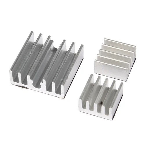 Silver Rectangular Corrosion Resistant Polished Surface Aluminum Heat Sinks