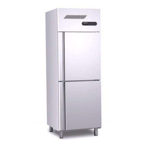 250 L/Day Stainless Steel Automatic Defrost Electric Double Door Vertical Rectangular Refrigerator