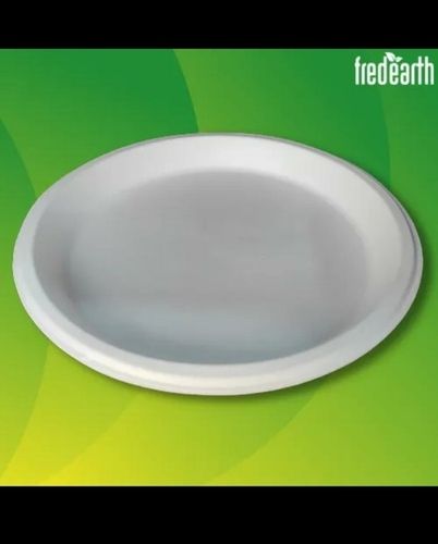 White Plain Ceramic Oval Platter at Rs 300 in Khurja