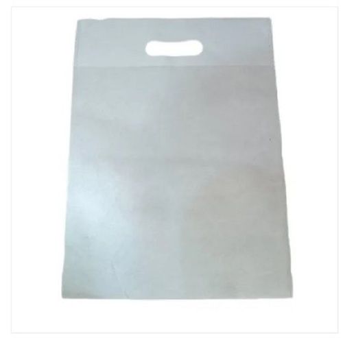 Embossed Patch Customized White D-Cut Non Woven Bags With Handles Handle Length: 1 Inch (In)