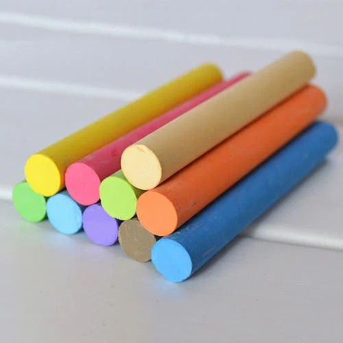 Multicolor Dustless Coloured Chalk For Writing And Drawing