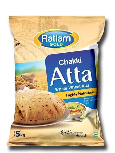 Ratlam Gold Whole Wheat Flour Chakki Fresh Atta, 5kg Pack