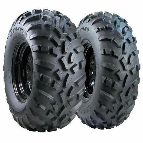 Round Shape Black Rubber Atv Tyres For Commercial Vehicles Use