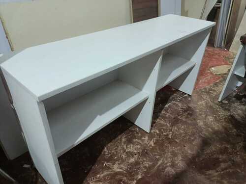 White Finish Wooden Computer Table for Home