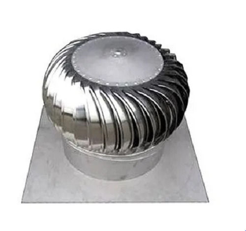 Silver 20 Inch Round Stainless Steel Roof Mounting Turbo Ventilators 