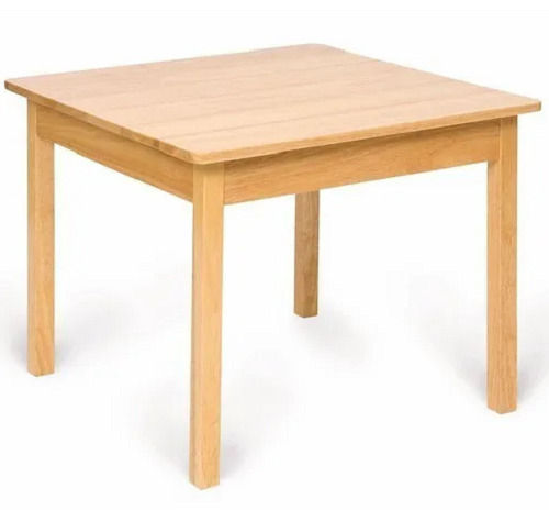 3 X 2.5 Feet Oak Square Wooden Table For Home