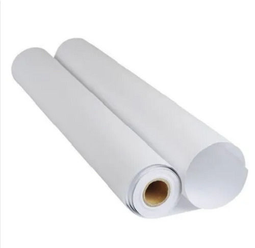 White 48 Gsm Plain Paper Roll For Arts And Crafts Use