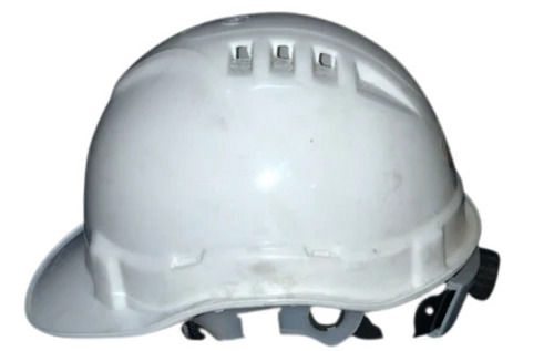 White 90 Grams 540Mm Half Face Plain Reusable Hdpe Safety Helmet