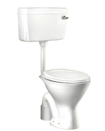 White Glossy Finish Floor Mounted Ceramic Water Closet For Toilet Fitting