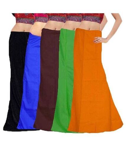 Skin Friendly Plain Indian Petticoat for Ladies, All Sizes Available