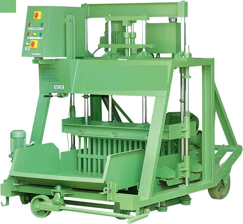 Three Phase Color Coated Mild Steel Hydraulic Concrete Block Making Machine