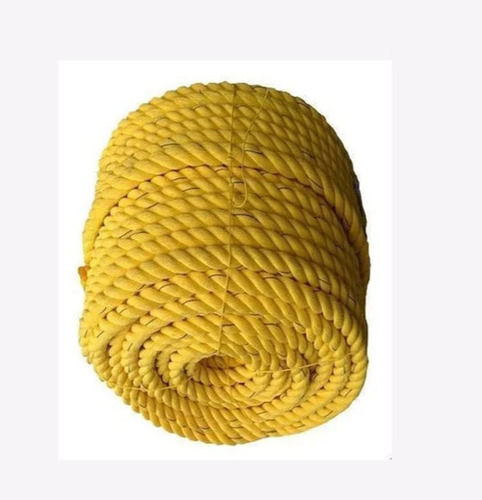 Yellow 120 Meter Length Twisted Pp Danline Rope