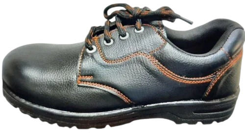 Comfortable Lace Up Plain Leather And Pu Safety Shoes For Mens