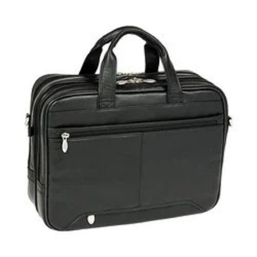 Easy To Handle Rectangular Plain Modern Zip Closure Pu Office Executive Bags