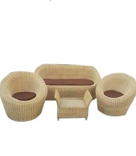 Machine Made Indoor Cane 4 Seater Sofa Set For Sitting