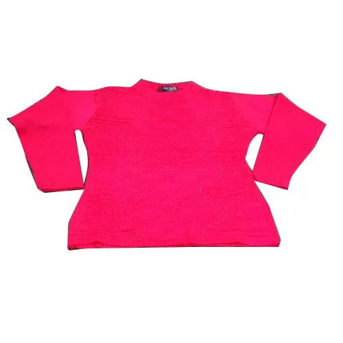 Pink Kids Designer Woolen Top