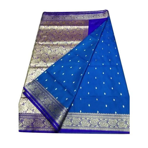 Ladies Cotton Silk Ikkat Saree 6.3 Meter (With Blouse Piece)