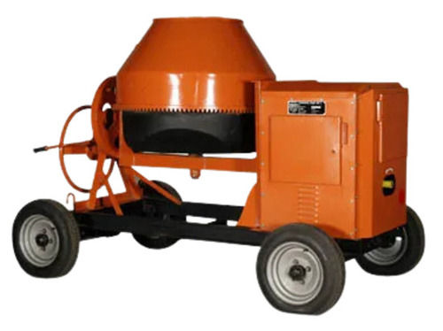 Portable Cast Iron Body Diesel Engine Concrete Mixer Machine For Construction Use Capacity: 400 Kg/Hr