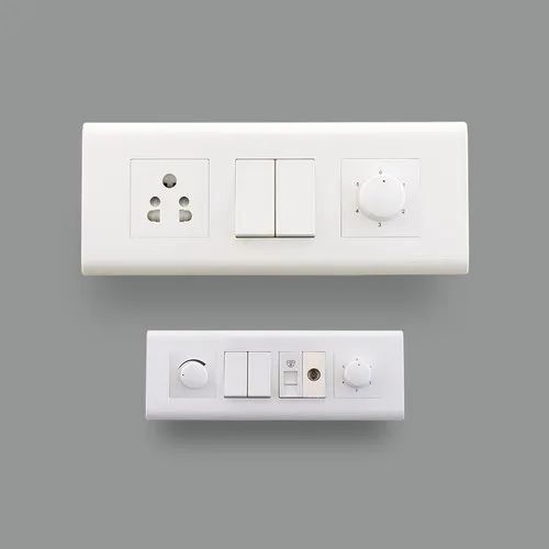 Rectangular Shape Electric Switch Boards For Home, Office And Hotel