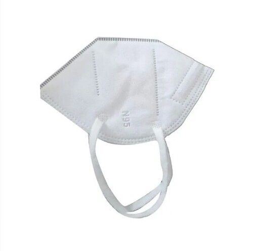 White Reusable Comfortable Skin-Friendly Non-Woven N95 Face Mask With Earloop