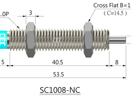  एससी सीरीज हाइड्रोलिक शॉक एब्सोर्बर्स (SC 1008 NC) 