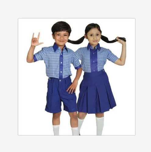 Washable And Comfortable And Pure Cotton Plain Dyed School Uniform For Kids  Age Group: 5-11