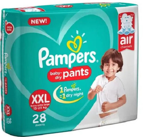 White Xxl Size Cotton Disposable Baby Diapers