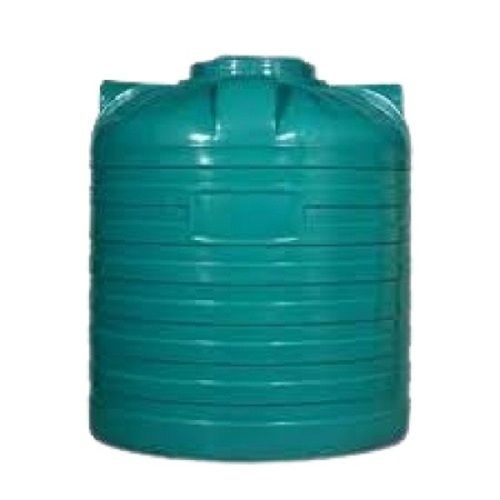 Green 2000 Litre Capacity Cylindrical Shape Plastic Water Tank