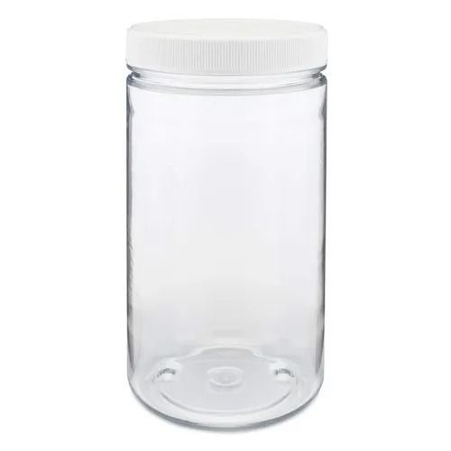 200ml Transparent Unbreakable Round Wide Screw Cap Rigid Plastic Pet Jar