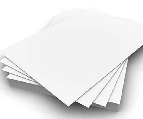 White 3 Mm Thick Rectangular Premium Quality Smooth Plain Folding Box Board 