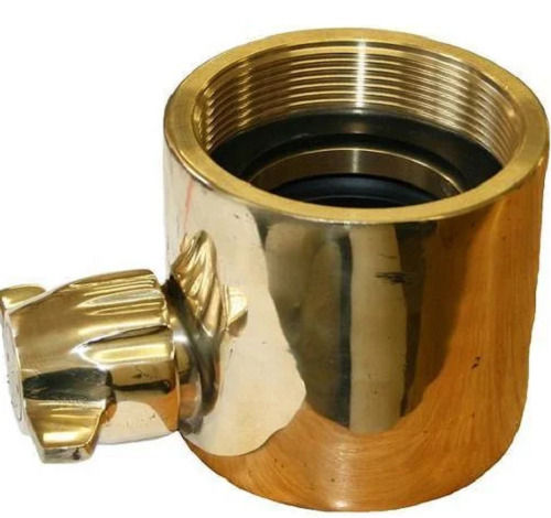 5 Inch Round Brass Polished Hydrant Adapters