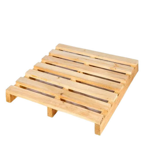 Brown 80X120X14 Cm 1500 Kg Load Capacity Double Faced Hardwood Pallet 