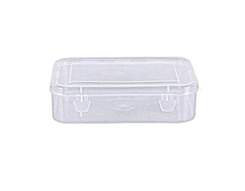 85x45x23mm रेक्टेंगुलर लाइट वेट और अनब्रेकेबल क्लियर प्लास्टिक बॉक्स