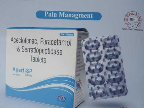 Aceclofenac Paracetamol & Serratiopeptidase Tablets