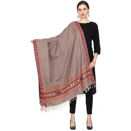 Multicolor Lightweight And Skin Friendly Casual Wear Plain Woolen Shawl