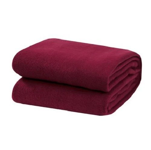 Multi Color Comfortable 90x60 Inch Plain Woolen Blanket For Home