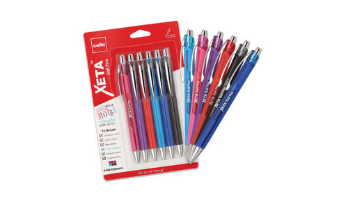 Blue Round Good Quality Use And Throw Ball Pens For Writing