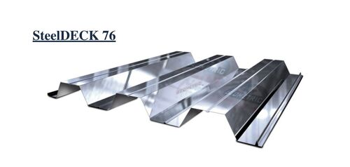 SteelDECK 76 Steel Decking Sheet For Industrial And Residential Building By GEOMETRIC STEELS ROLL FORMING PVT. LTD.