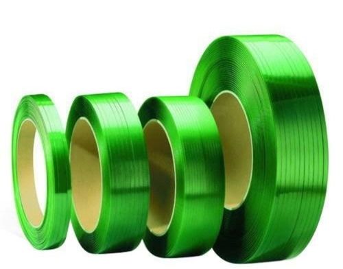 19 Mm Plain Green Pet Straps Roll For Packaging