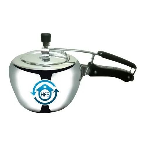 3 Liter Rust Proof Polished Finish Aluminium Pressure Cooker Body Thickness: 6.5 Millimeter (Mm)