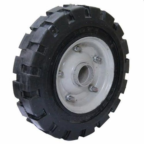 Heavy duty rubber wheel