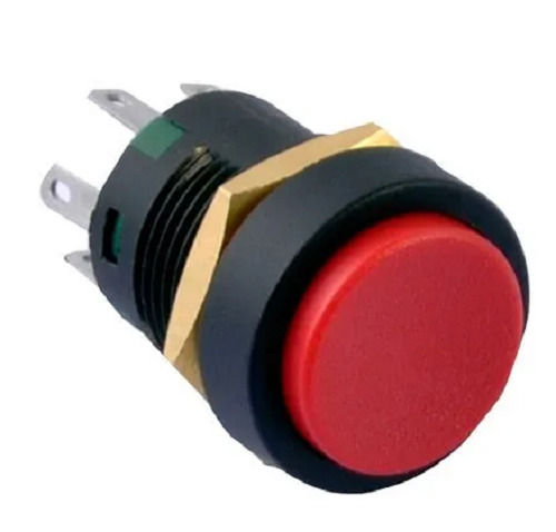 Lightweight 5 Ampere Current Round Plastic Push Button Switches