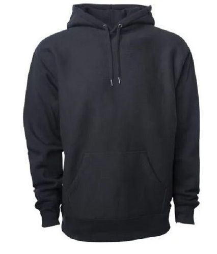 Long Sleeve Plain Woolen Hooded Sweatshirt  Chest Size: 45 Inch